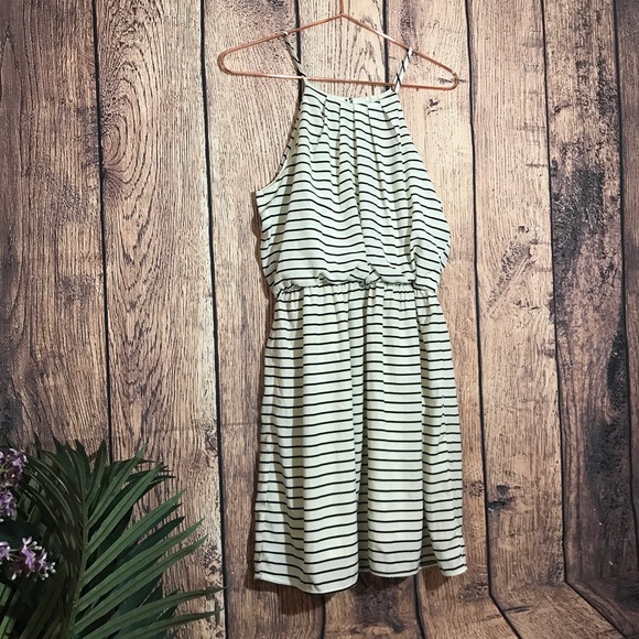 Pink Owl Dress L Striped Thin Straps - Picture 2 of 6